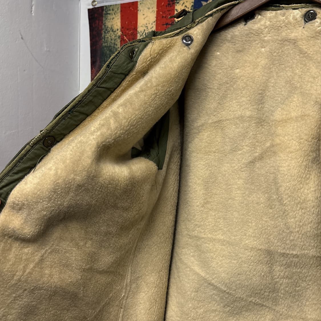 50s 오리지널 U.S. ARMY M-51 파카 양털안감 라이너 N435 상품이미지9