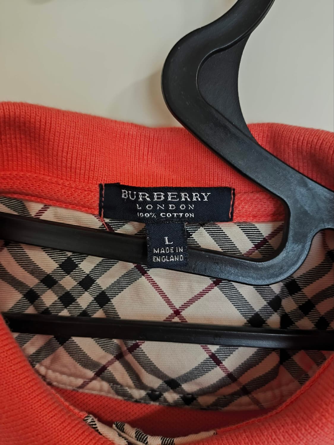 L 버버리 코튼 카라넥 슬리브리스 민소매 티셔츠 상품이미지8