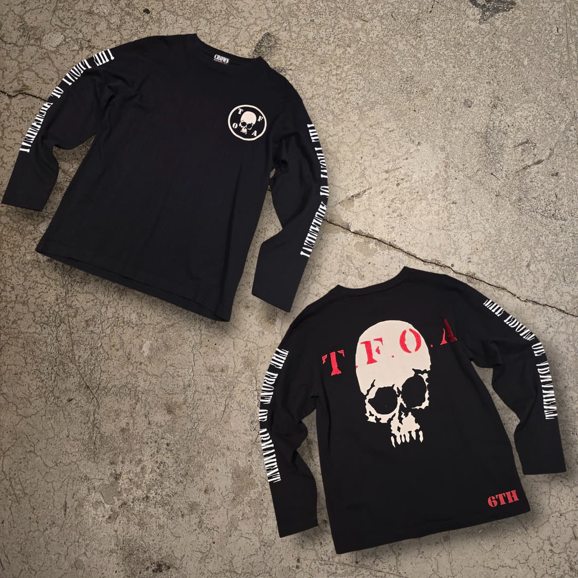 CROWS T.F.O.A Skull 롱 슬리브 상품이미지1