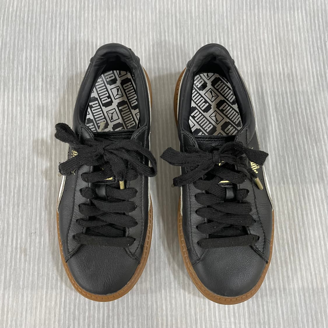  595) 푸마 바스켓 플랫폼 트레이스 스니커즈 230mm 상품이미지2