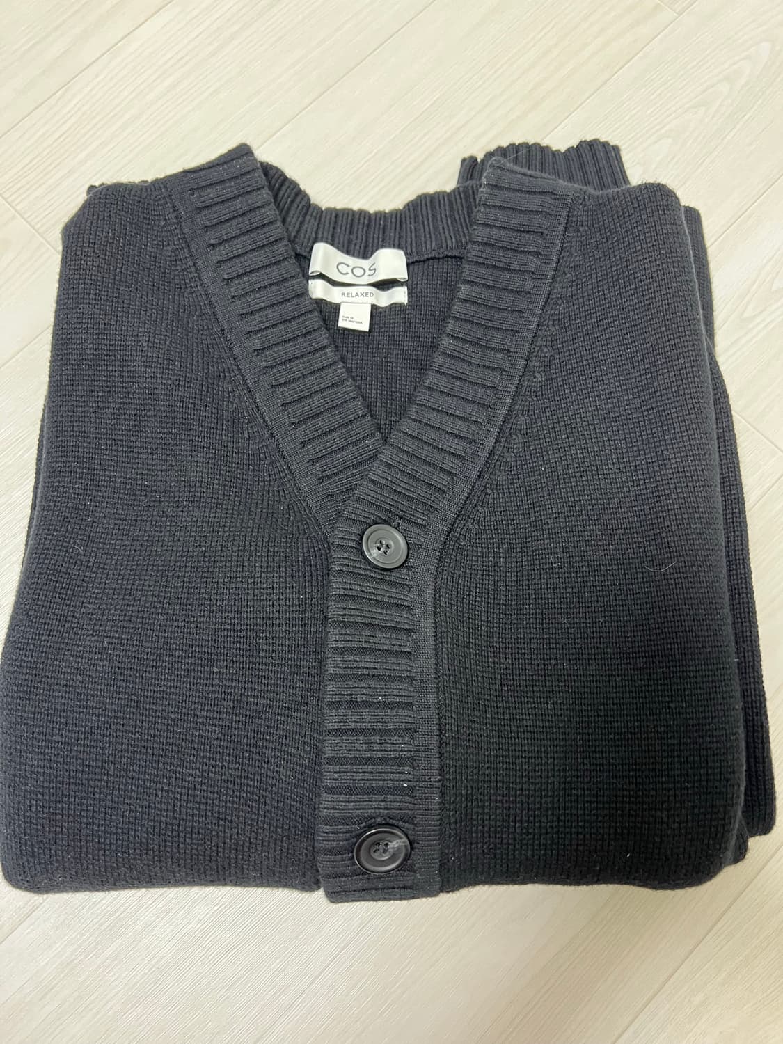 COS 코스 브이넥 울 블렌드 가디건 M 상품이미지3