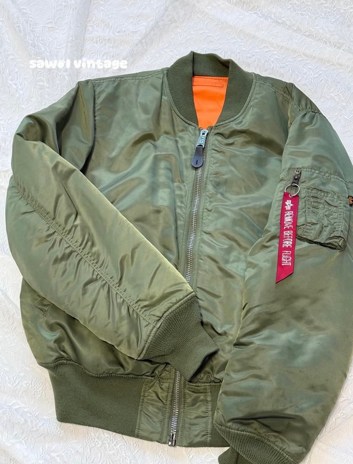 알파인더스트리 카키 항공점퍼 상품이미지1