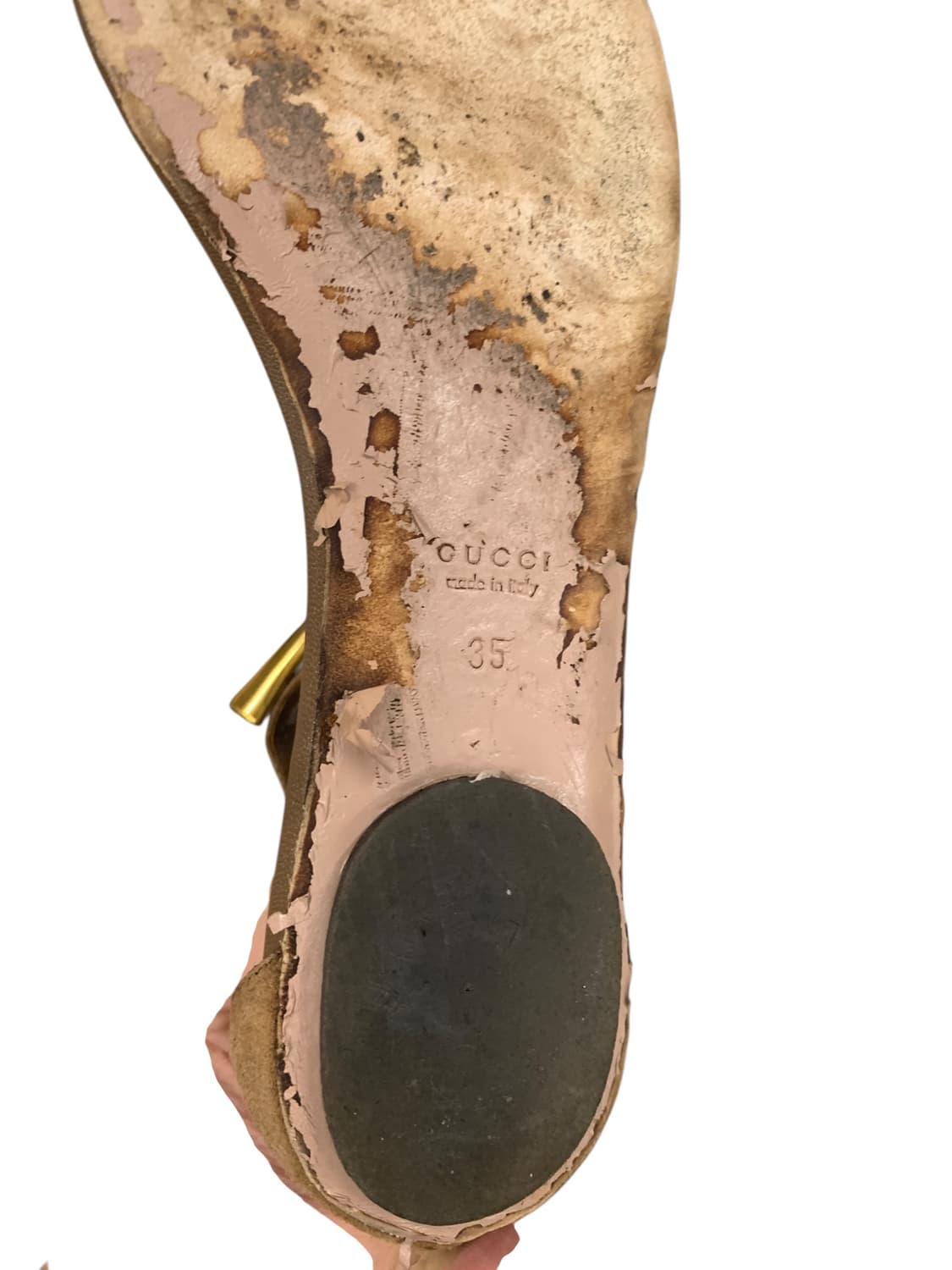 구찌 뱀부 T스트랩 샌들 35(225) 상품이미지9