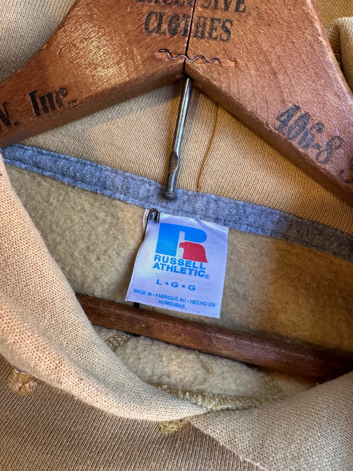 러셀 애슬레틱 50/50 플레인 스웻 후드 머스타드 상품이미지9