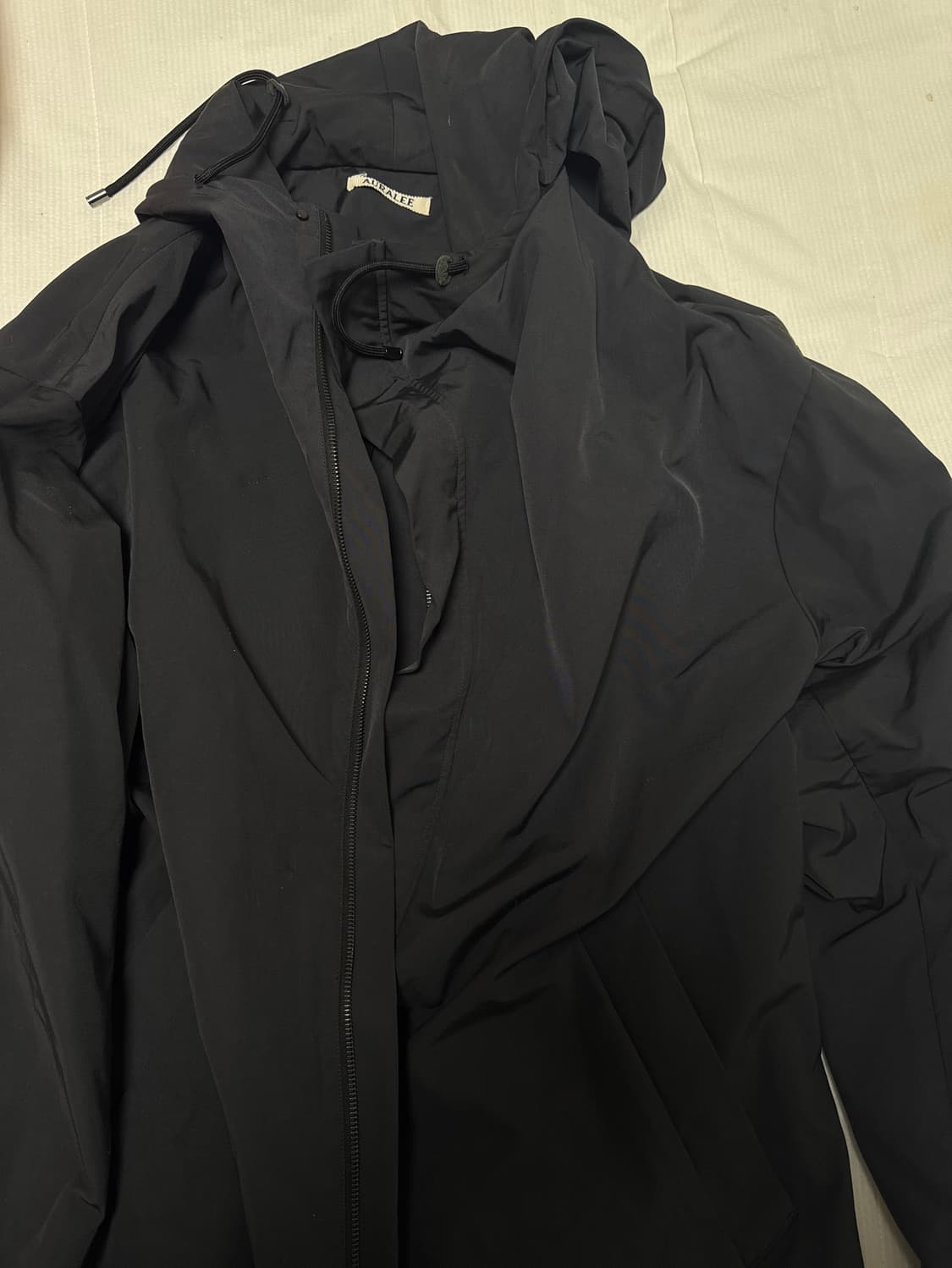 오라리 하이 덴시티 코튼 폴리 후디 블루종 5사이즈 상품이미지1