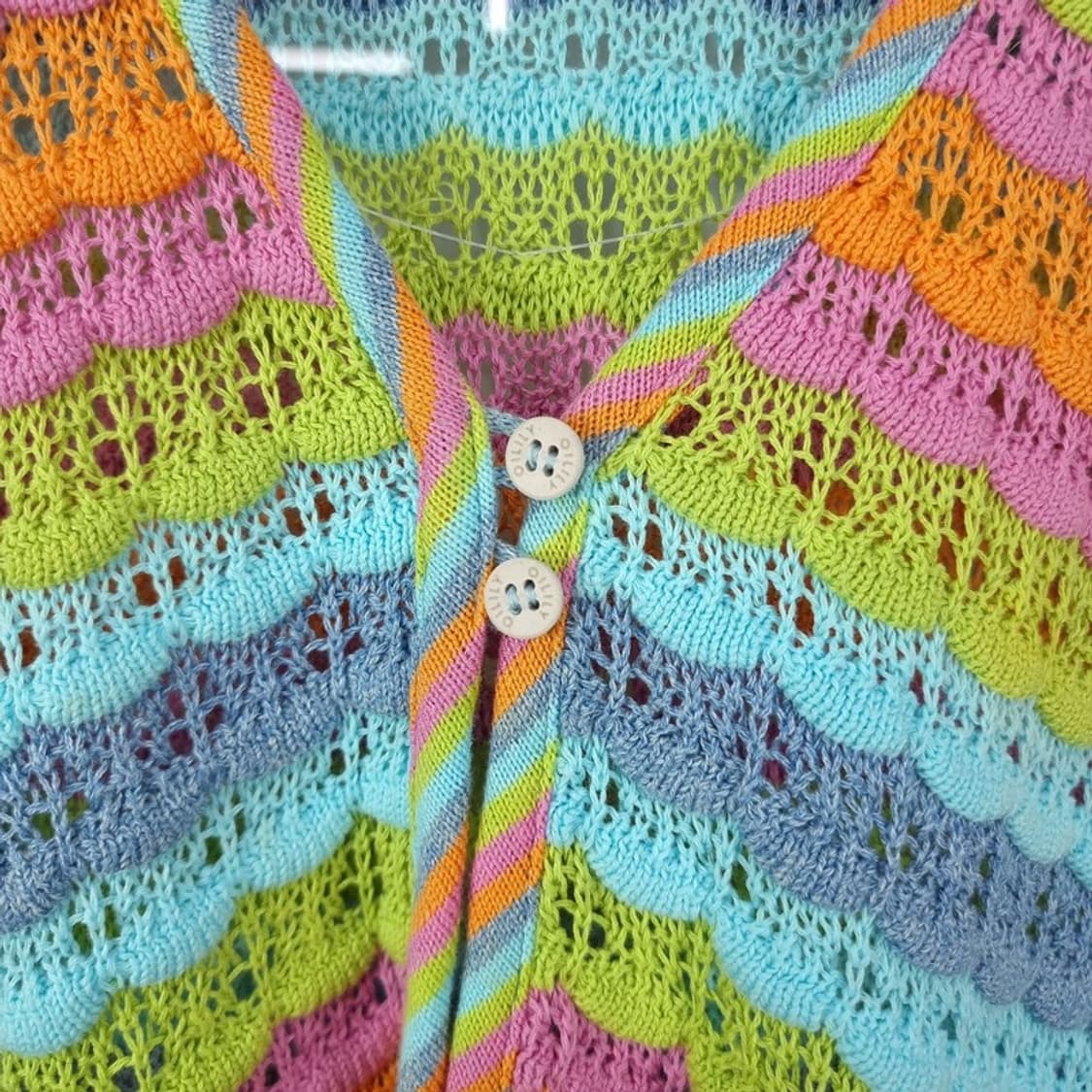 [오일릴리] 에스닉 스트라이프 패턴 니트 가디건 P01508 상품이미지6