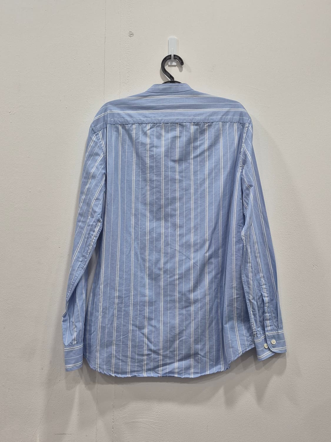 빈폴 스트라이프 헨리넥 셔츠 남성 100 블루 상품이미지2