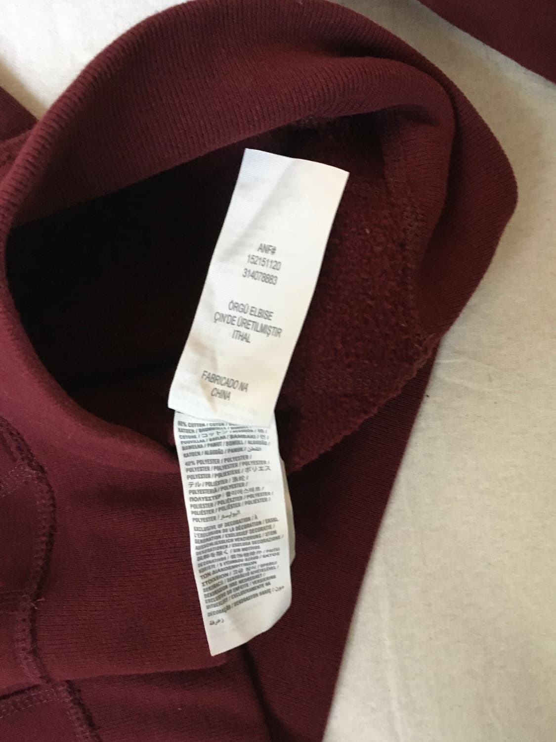 아베크롬비 스펠자수 후드티 상품이미지6