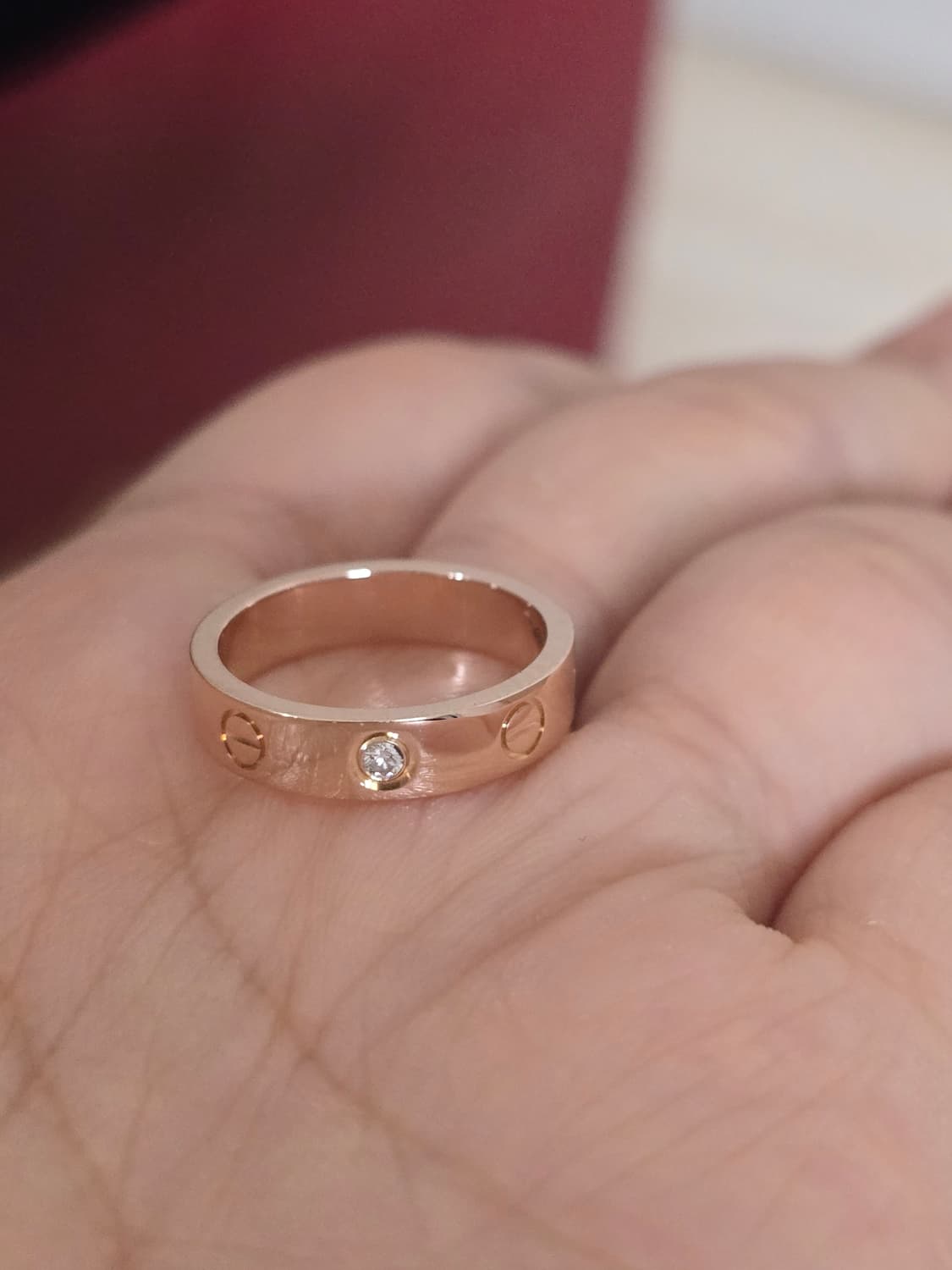 까르띠에 러브링 다이아 핑크골드 47호 새상품 상품이미지3