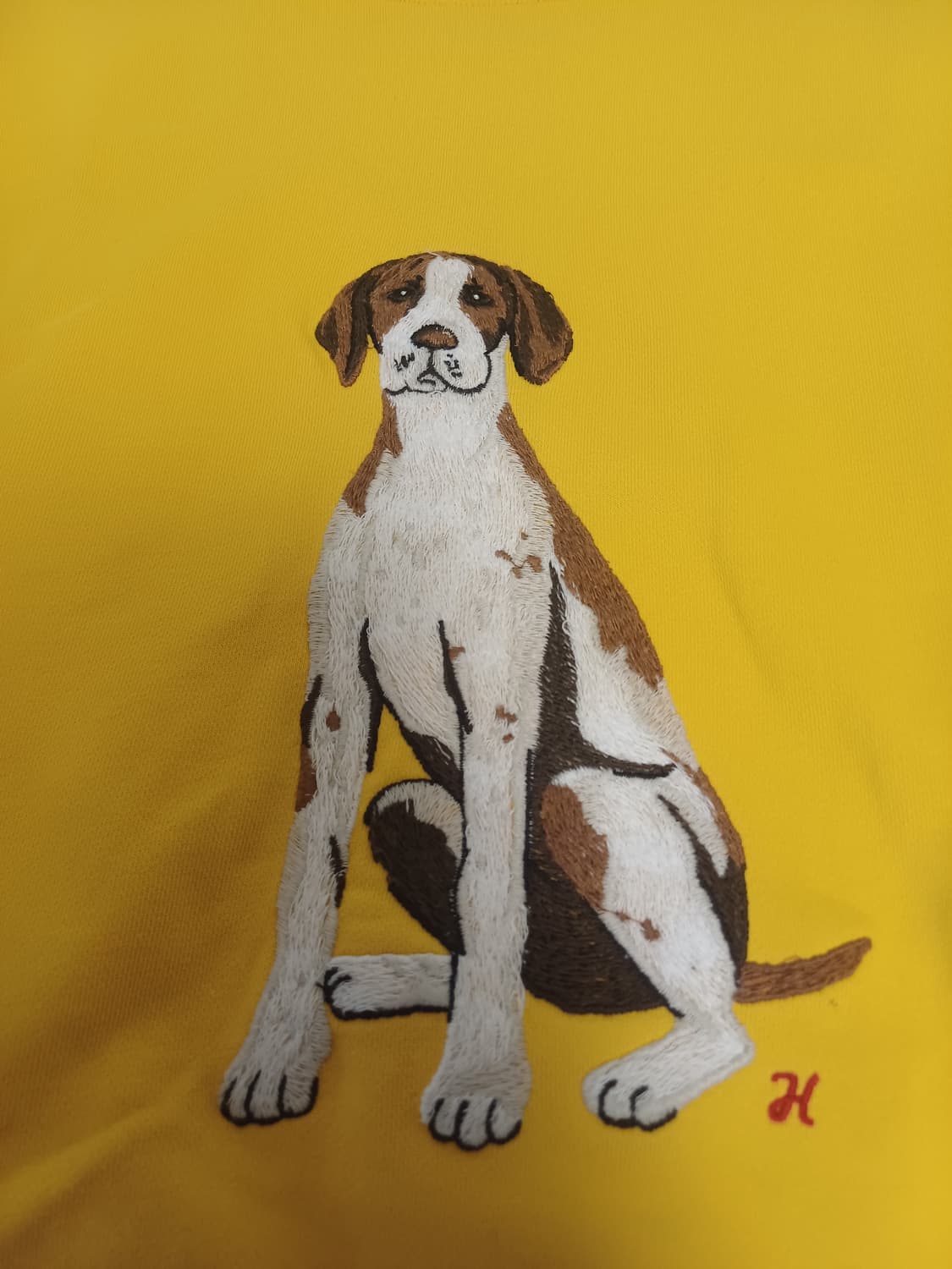 [A급/110] 헤지스(HAZZYS) 포인터 대형 자수 맨투맨 상품이미지5