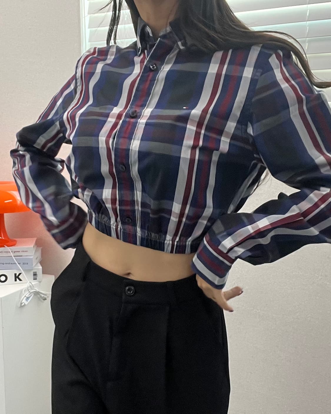 (WOMEN)타미 크롭 셔츠-M842 상품이미지1