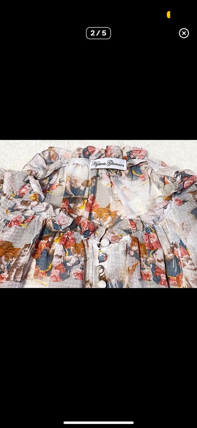 히스테릭글래머 탑 블라우스 셔츠 상품이미지2