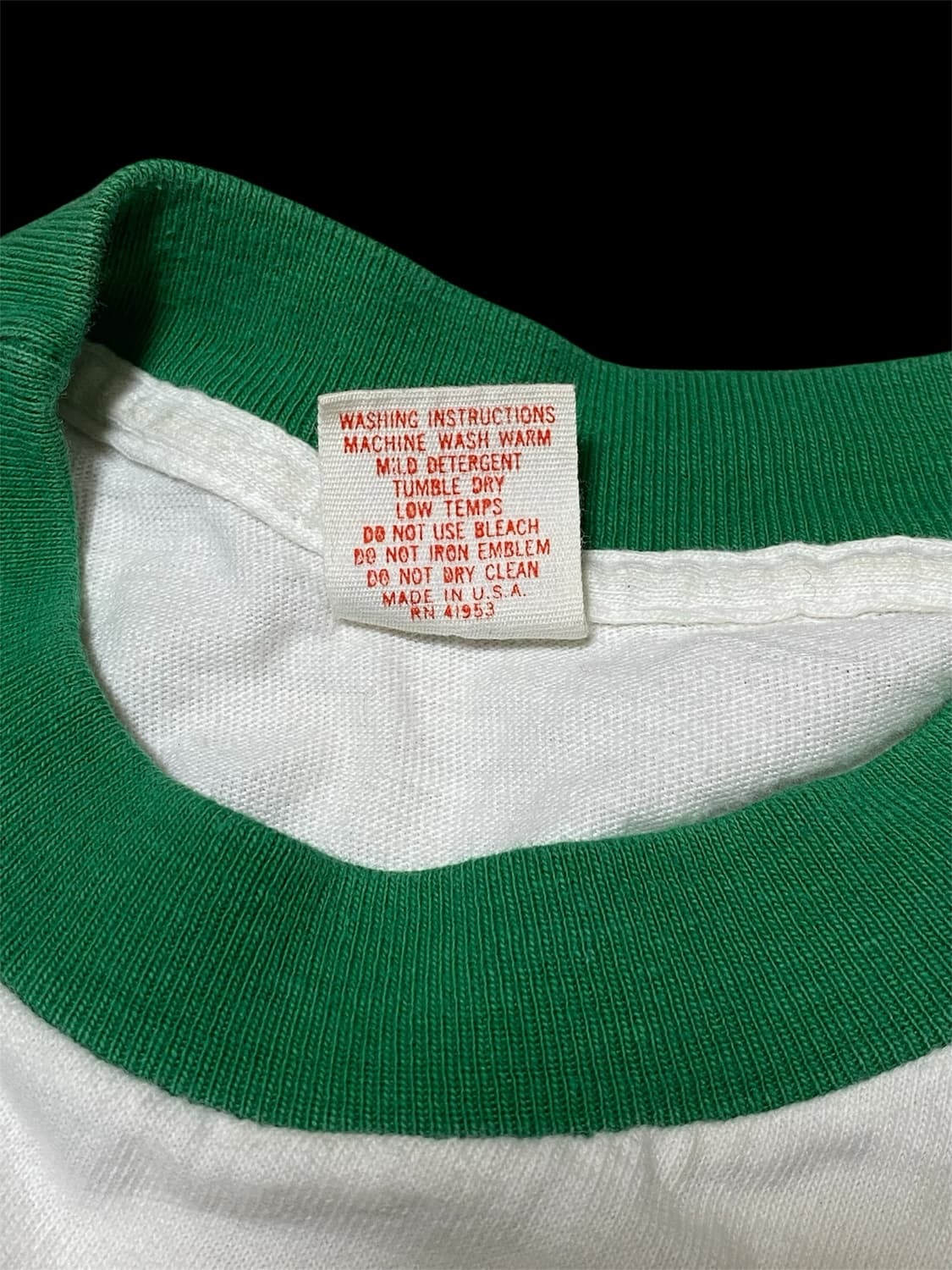 80‘s 빈티지 링거티 싱글스티치 USA 상품이미지5