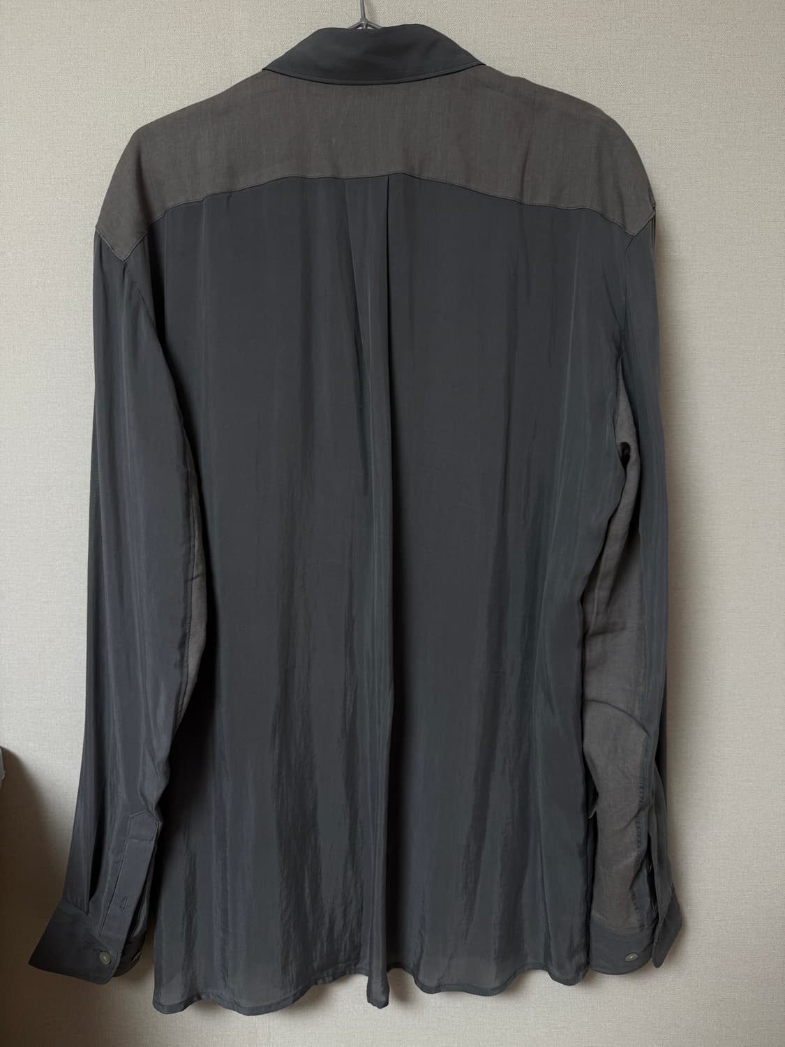 XLIM 엑슬림 EP.5 01 큐프라 릴렉스 핏 셔츠 그레이 상품이미지5