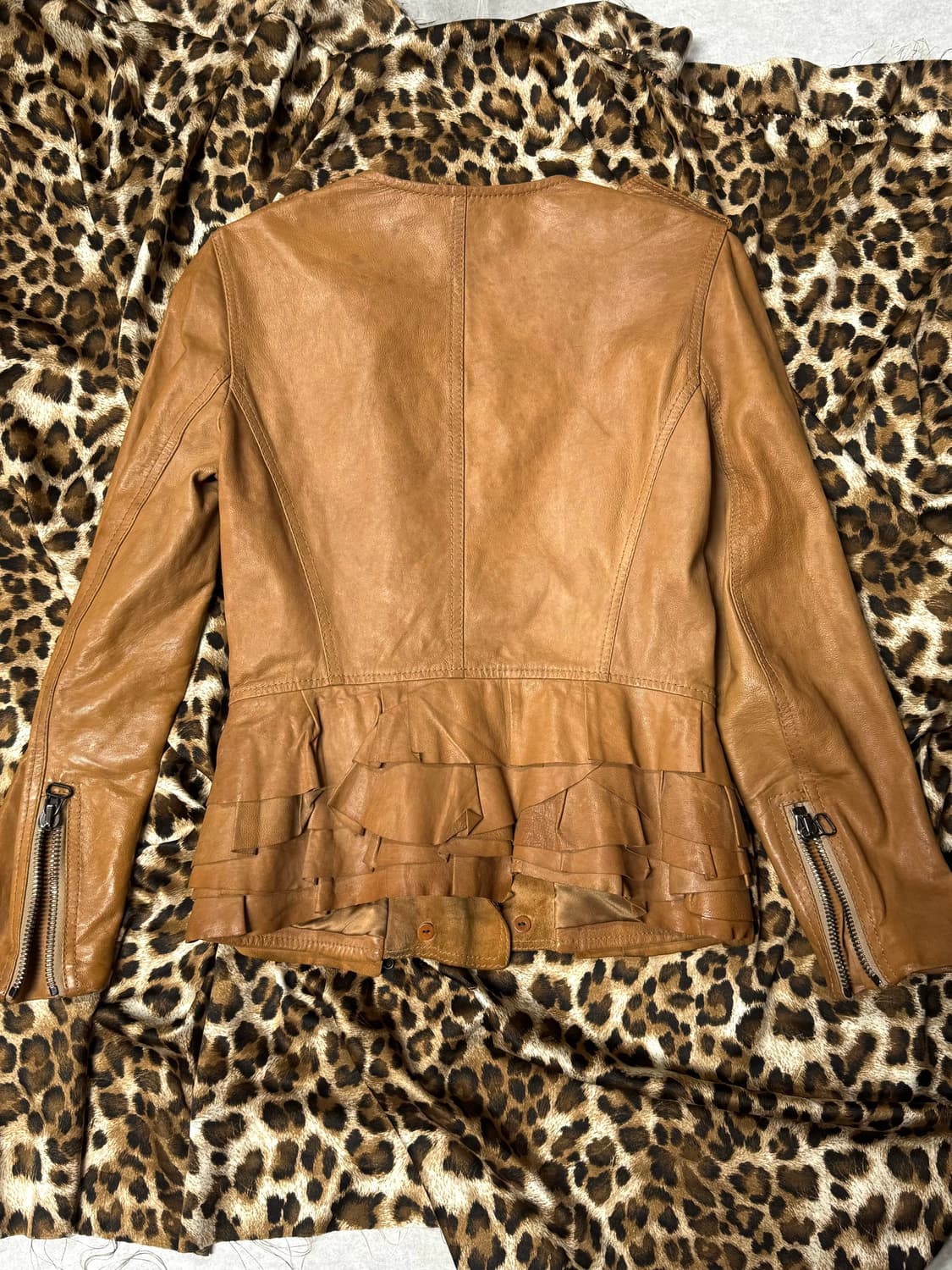 Double Button Napoleon lamb skin jacket 상품이미지3