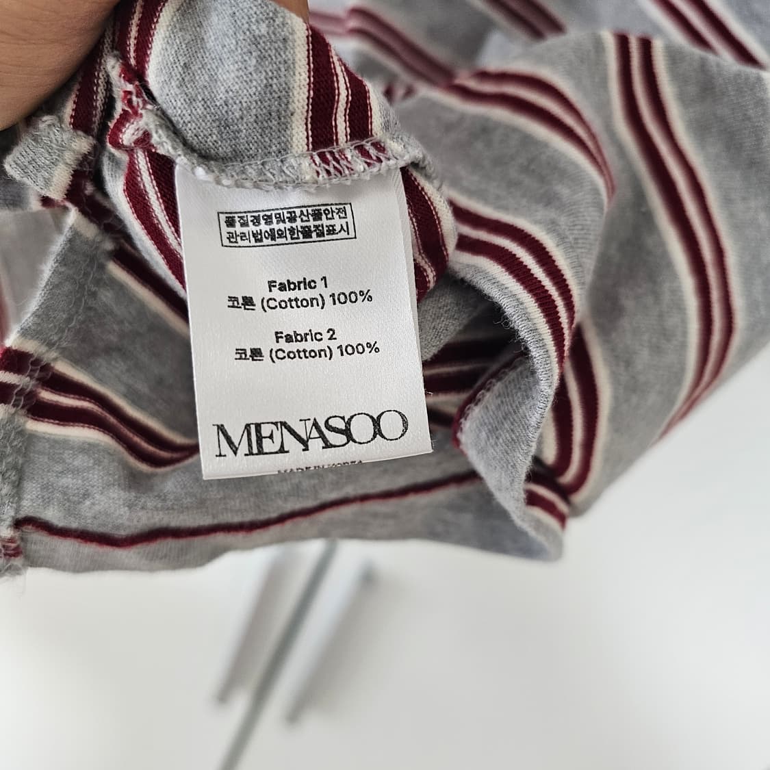 MENASOO 스트라이브 카라 반팔티 상품이미지6