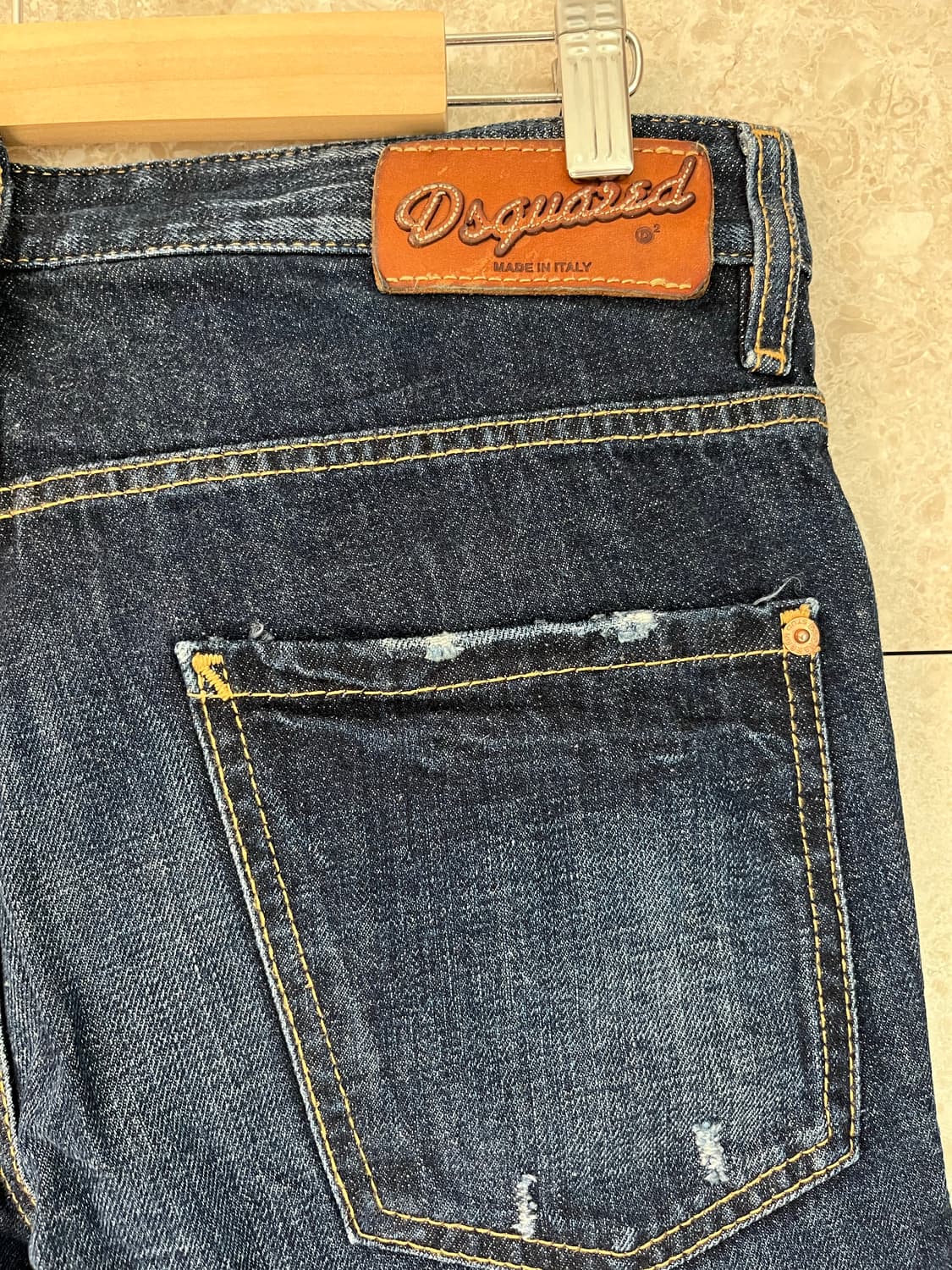 디스퀘어드2 남성 데미지 워싱 청바지 46 정품 상품이미지5