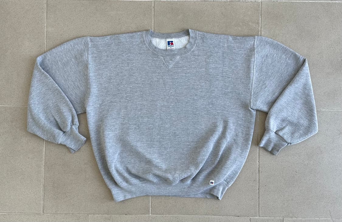 90s 빈티지 러셀 스웻셔츠 그레이 XL USA 상품이미지1