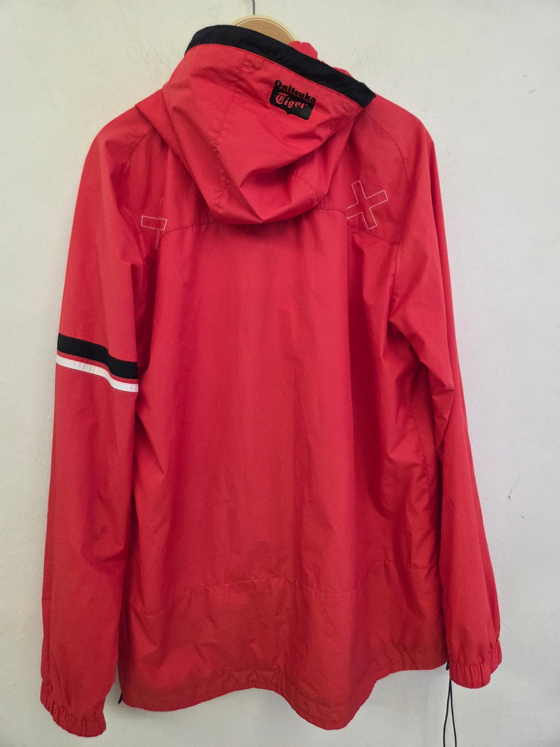 오니츠카타이거 바람막이 자켓 XL 레드 상품이미지6