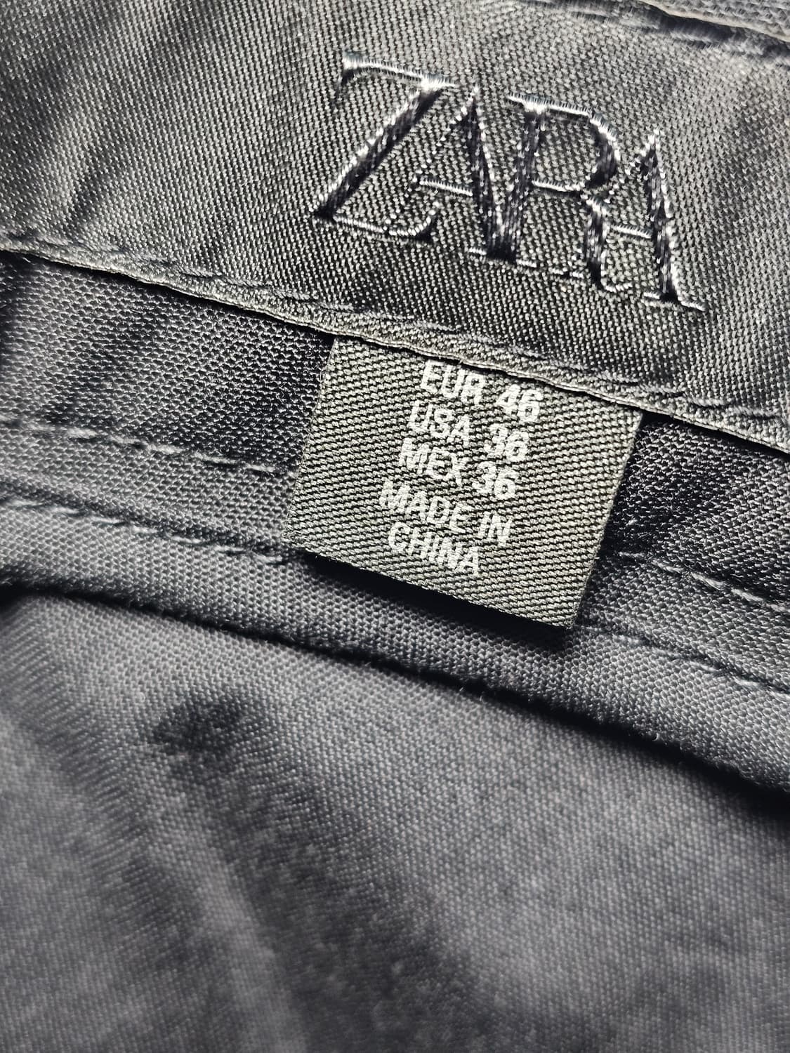 새상품 자라 와이드 블랙 팬츠 상품이미지6