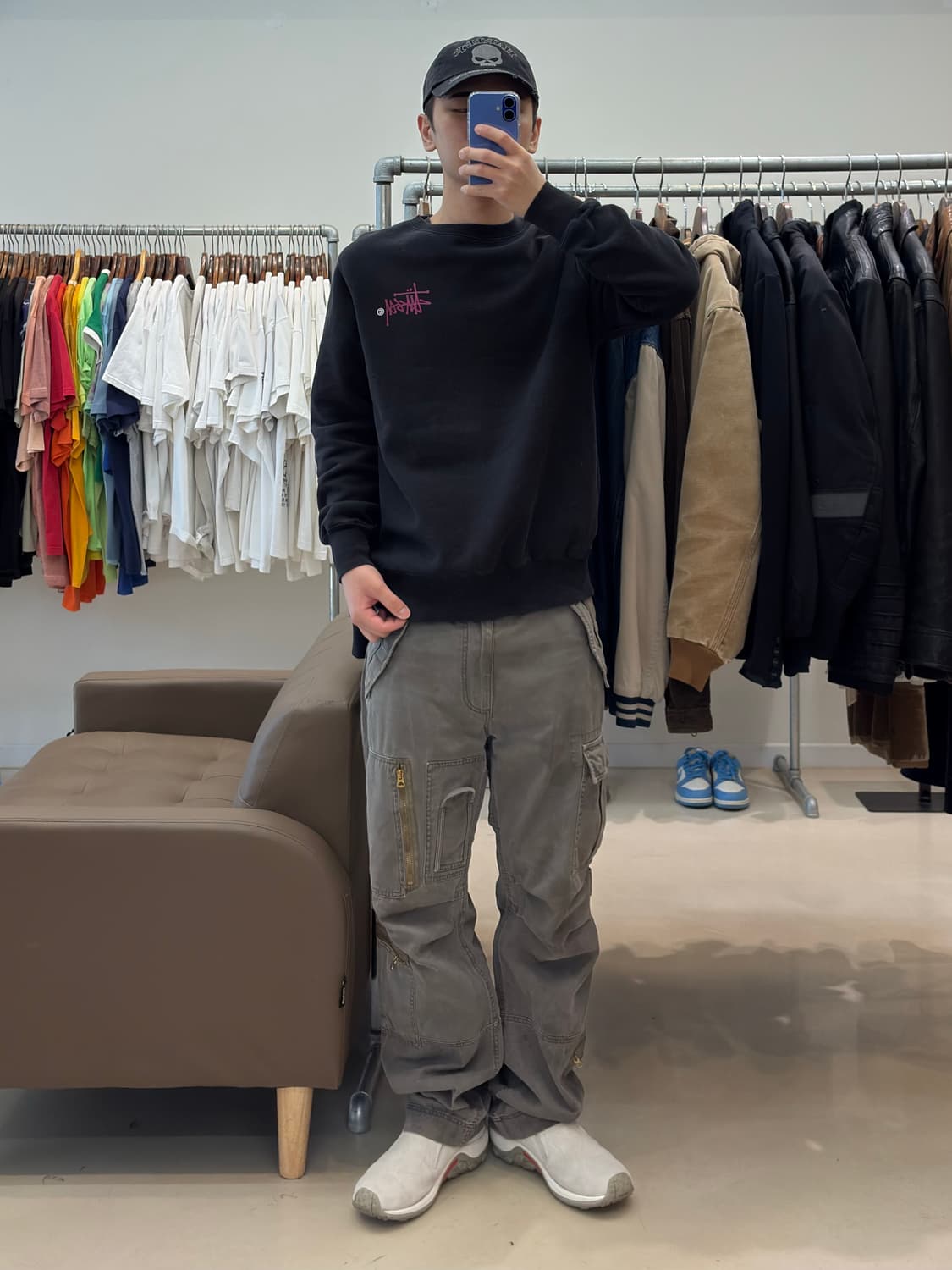 스투시 베이직로고 맨투맨 상품이미지5