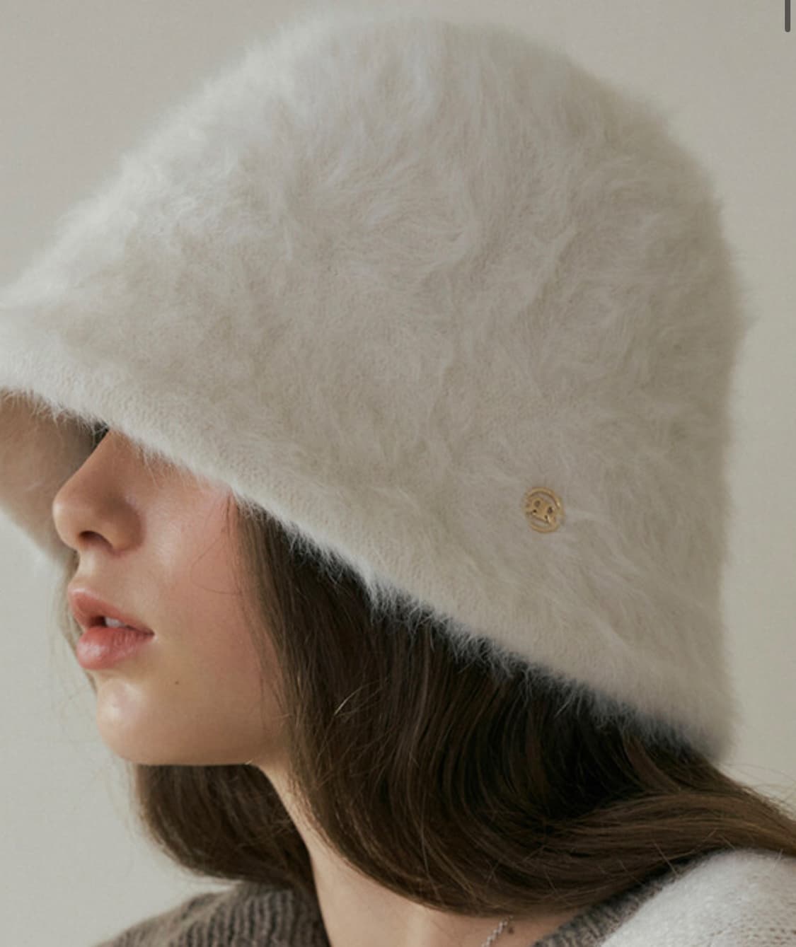 (새제품) 리올그 DRO LOGO SOFT 버킷햇 아이보리 상품이미지1