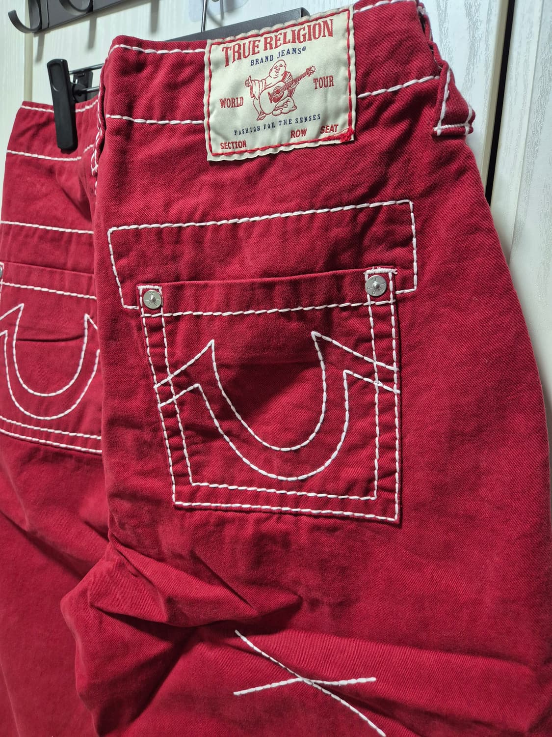 (타임세일)(새상품) 트루릴리젼 레드 와이드 팬츠 상품이미지8