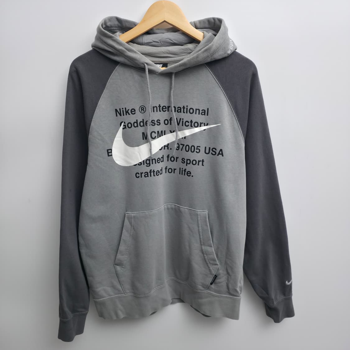 [L] 나이키 인터내셔널 후드티 그레이 상품이미지1