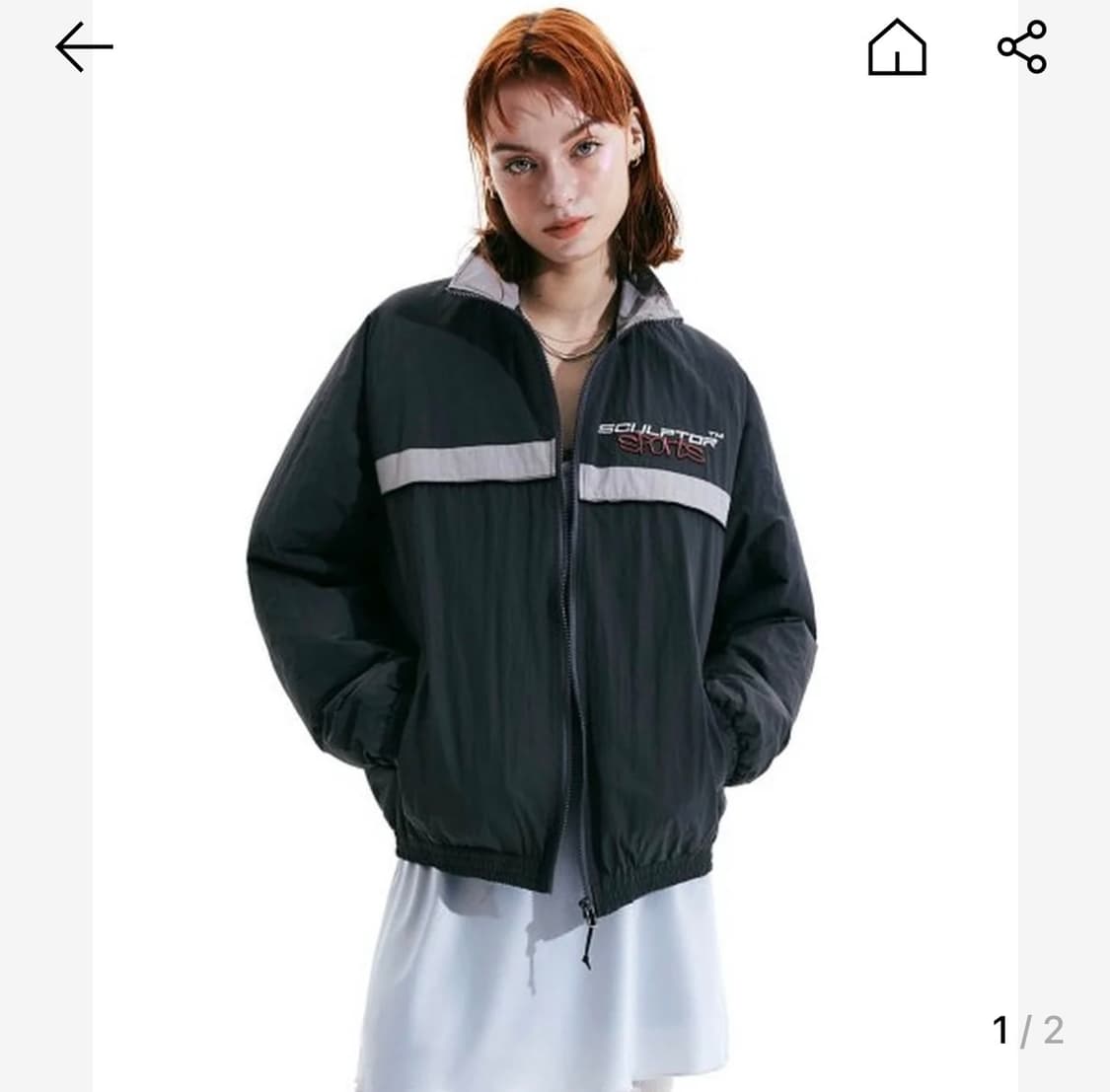 스컬프터 스포츠 로고 트랙 자켓 상품이미지1