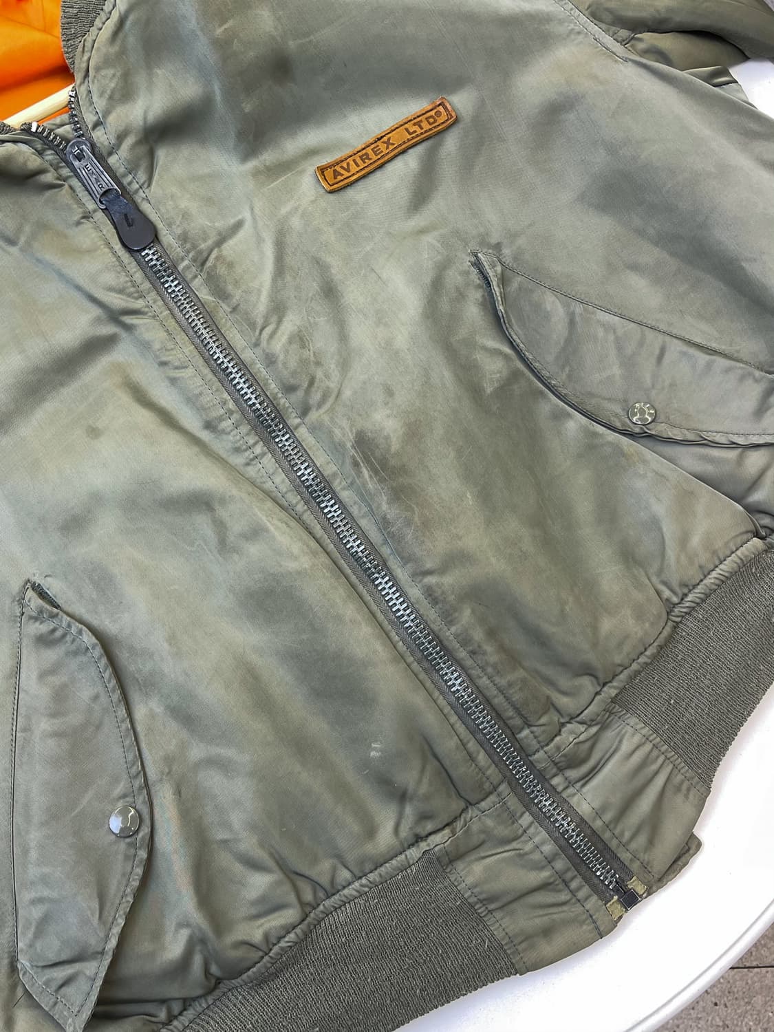 아비렉스 90s VF-117 프라이배티어스 Ma-1 자켓 상품이미지8