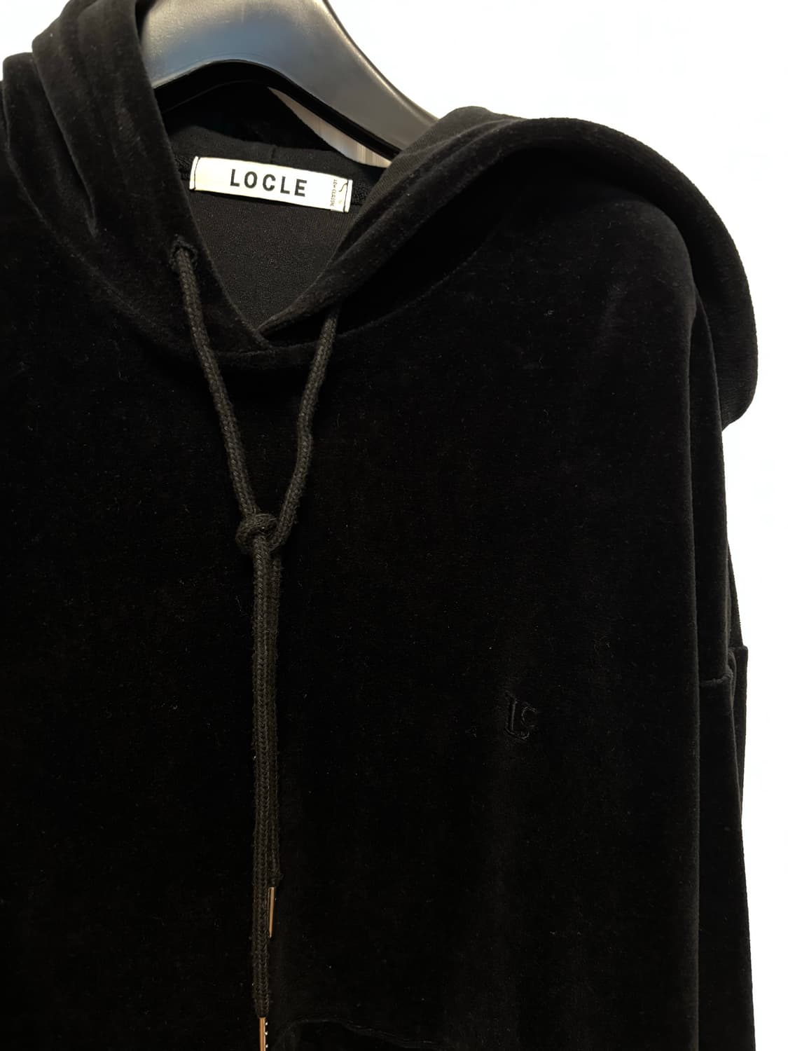 로클 Locle 벨루어 후드티 low classic 상품이미지1