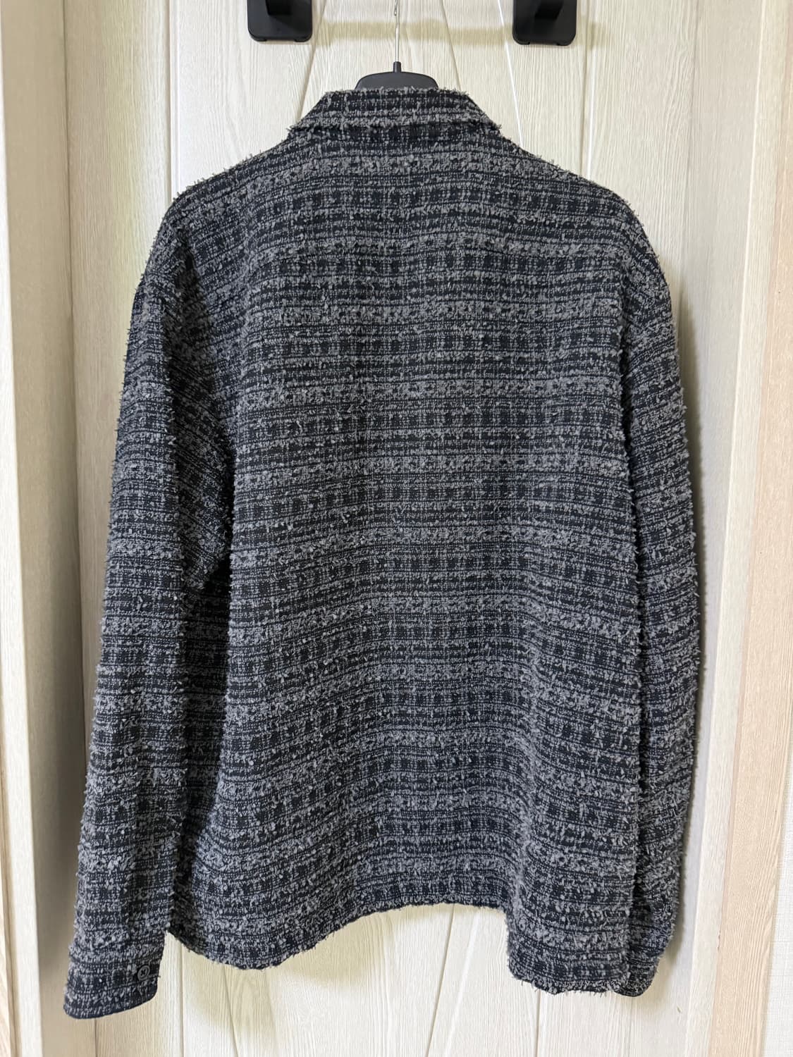 [L] 슈프림 부클 집업 셔츠 블랙 상품이미지2