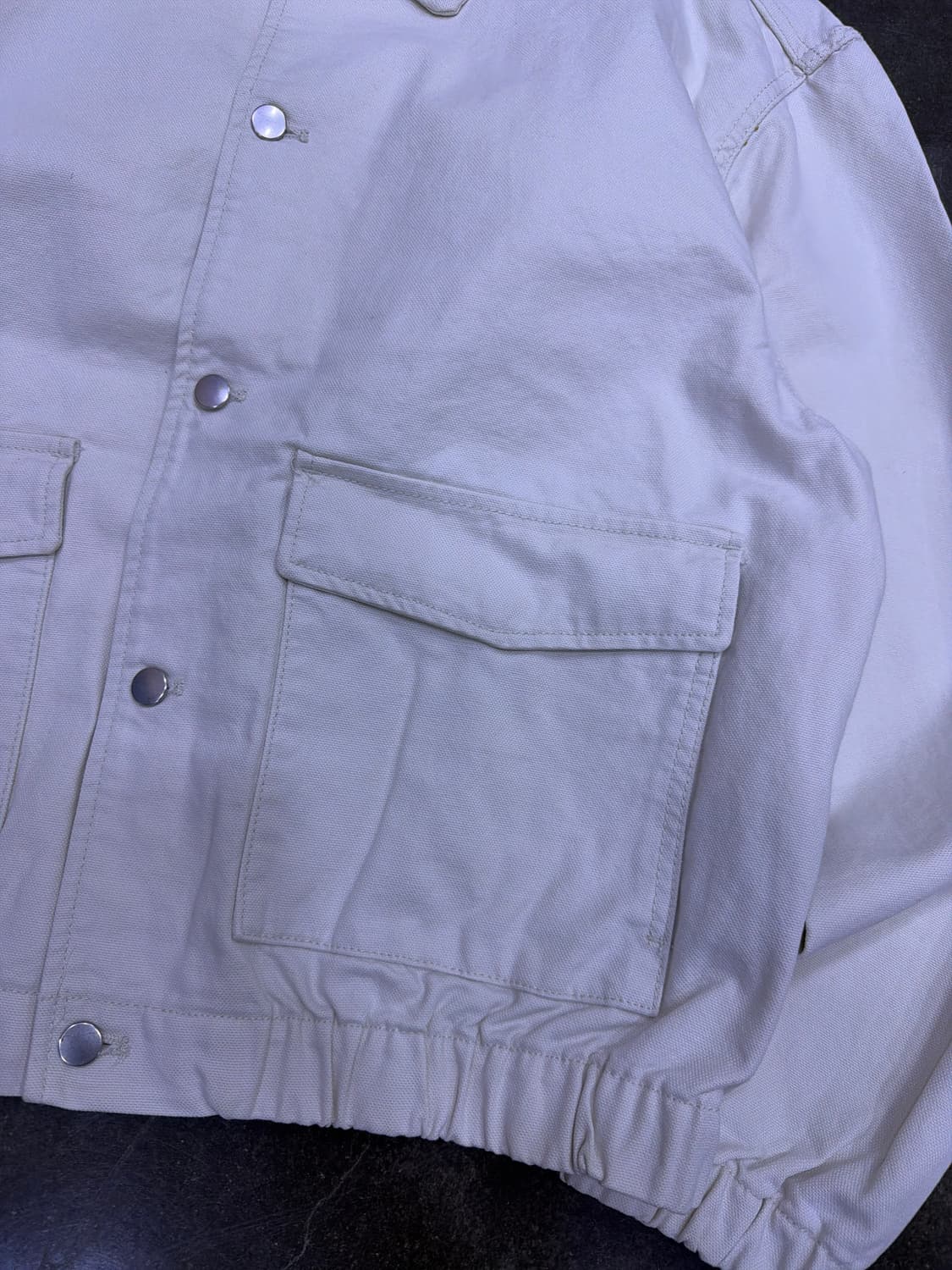 자라 캐쥬얼 스트럭처 화이트 자켓 L 상품이미지8