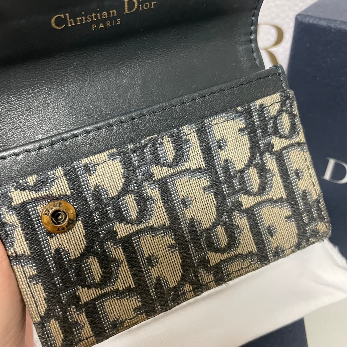 디올 오블리크 새들 카드지갑 상품이미지7