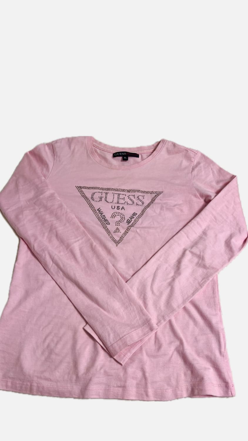 게스 핑크 큐빅 롱슬리브 상품이미지2