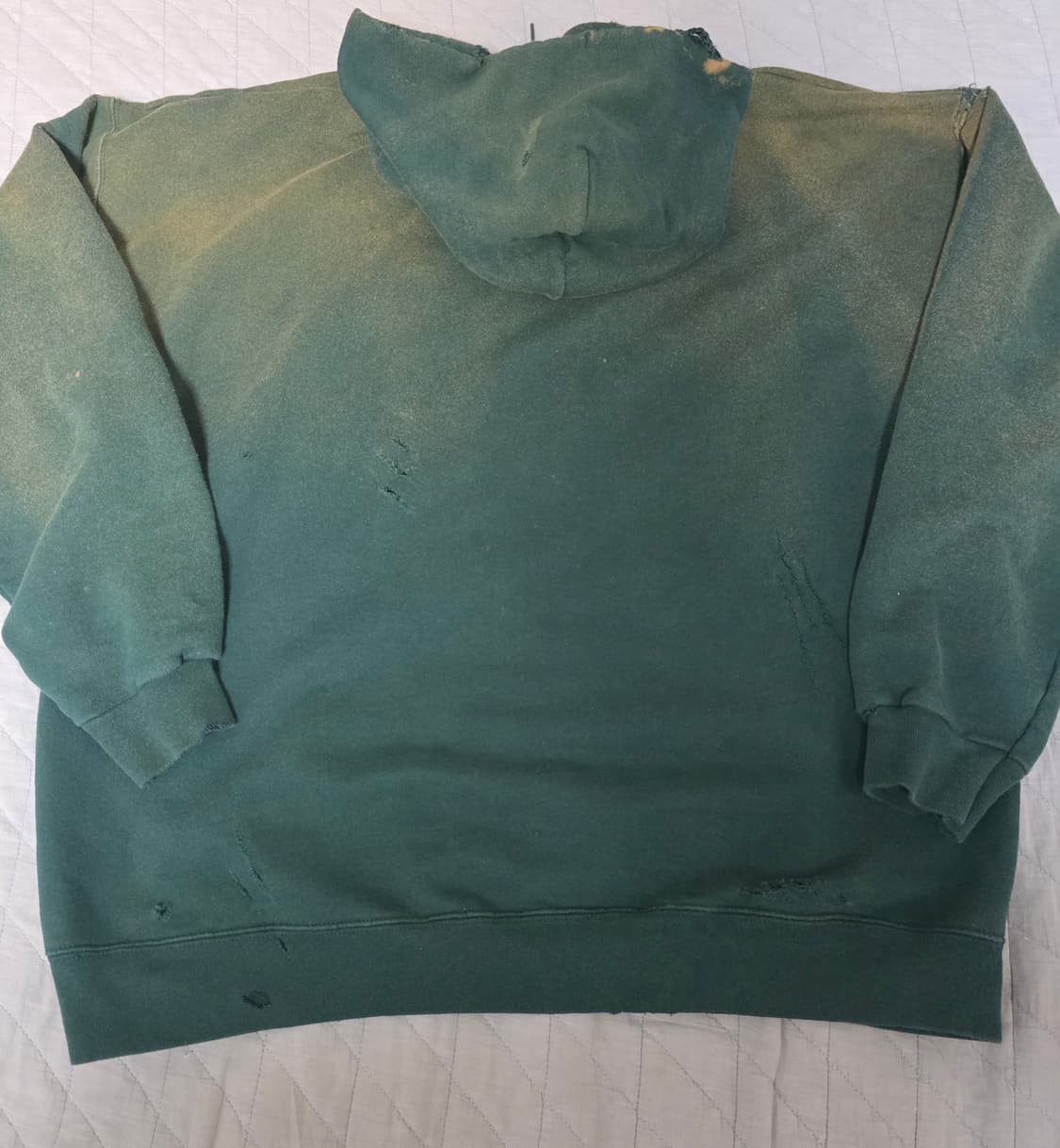 [L] 00-90s 빈티지 헤인즈 페이드 트래쉬드 그린 후드티 후디 상품이미지7