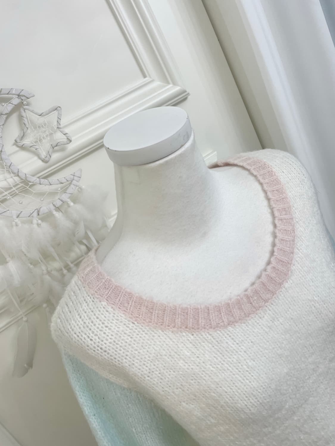 INGNI pink sky-blue candy cute knit top 상품이미지7