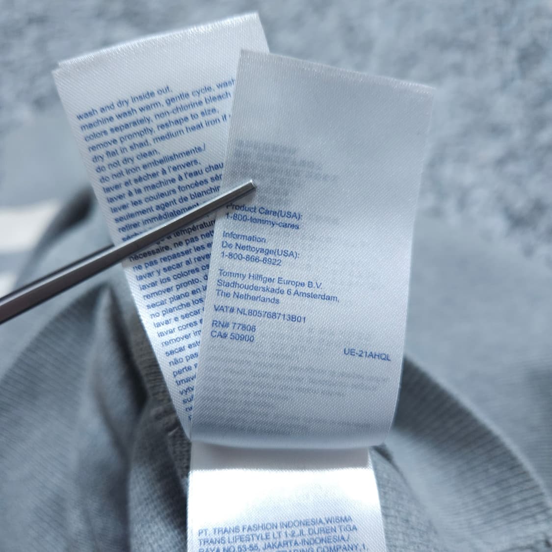 타미힐피거) S 여자 피마코튼 라운드니트 / 왕눈이샵 상품이미지10