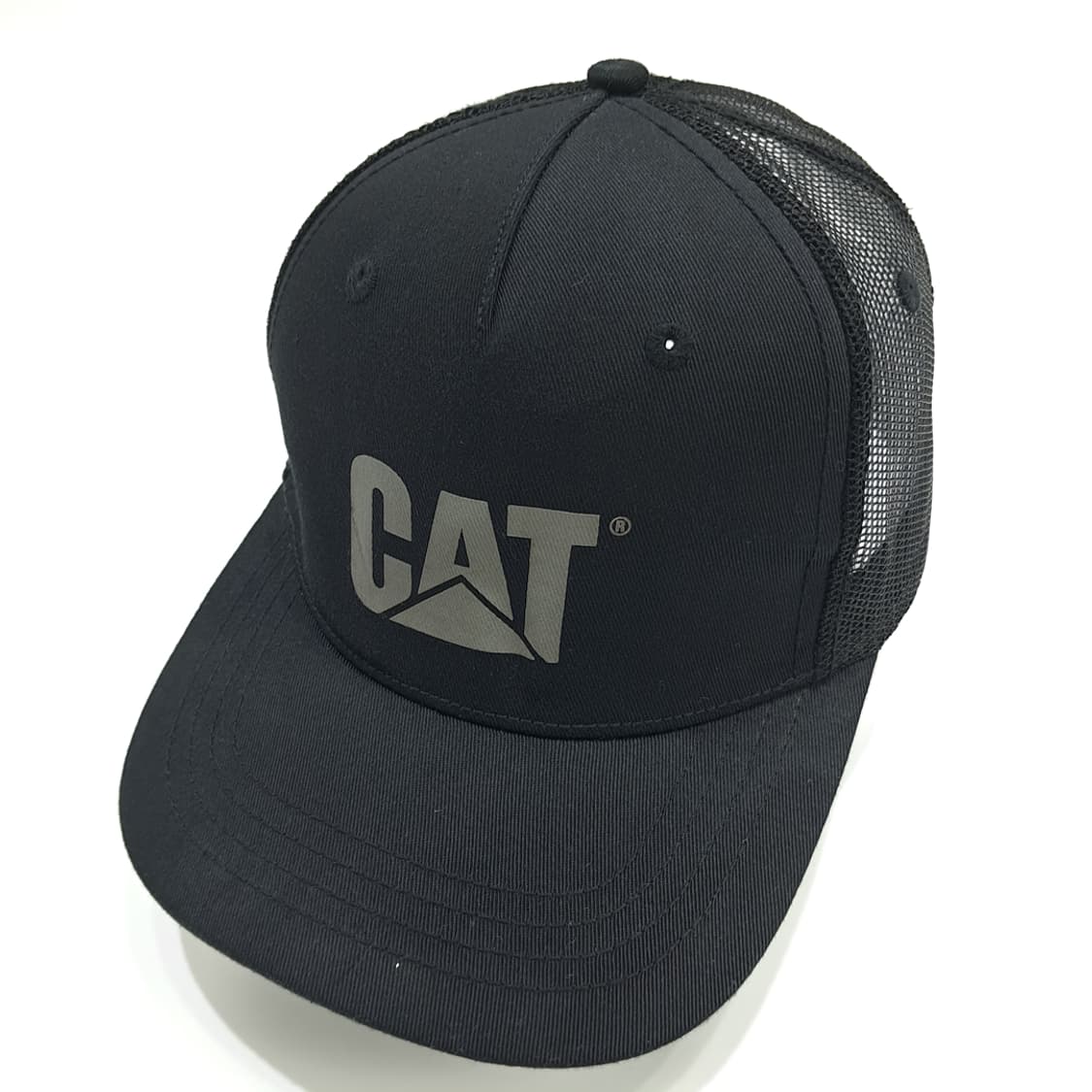 빈티지 CAT 로고 블랙 메쉬 트러커캡 P1782 상품이미지2