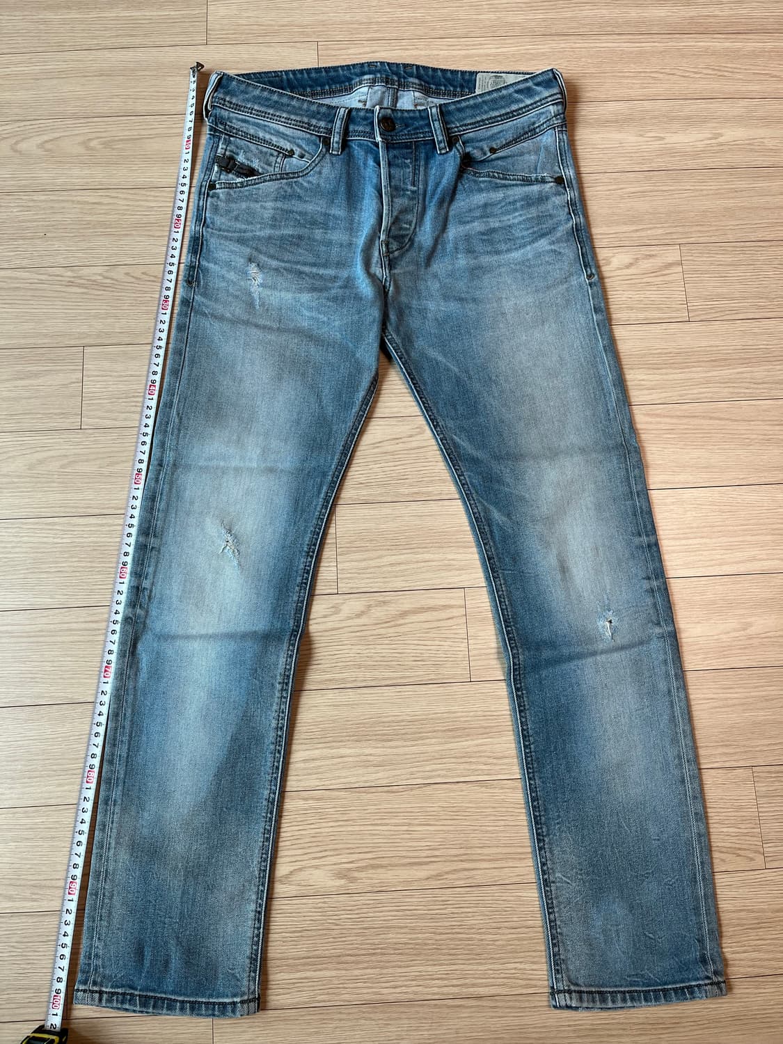 디젤 BELTHER 데미지 워싱 청바지 W31 L30 상품이미지6