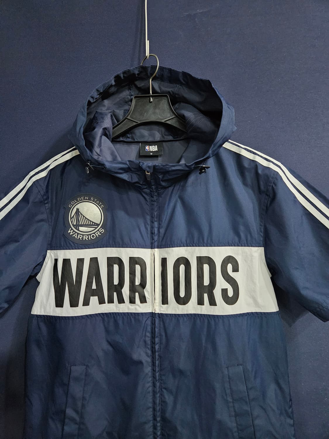 NBA 네이비 남성 95 후드 바람막이 반팔 집업자켓  상품이미지6