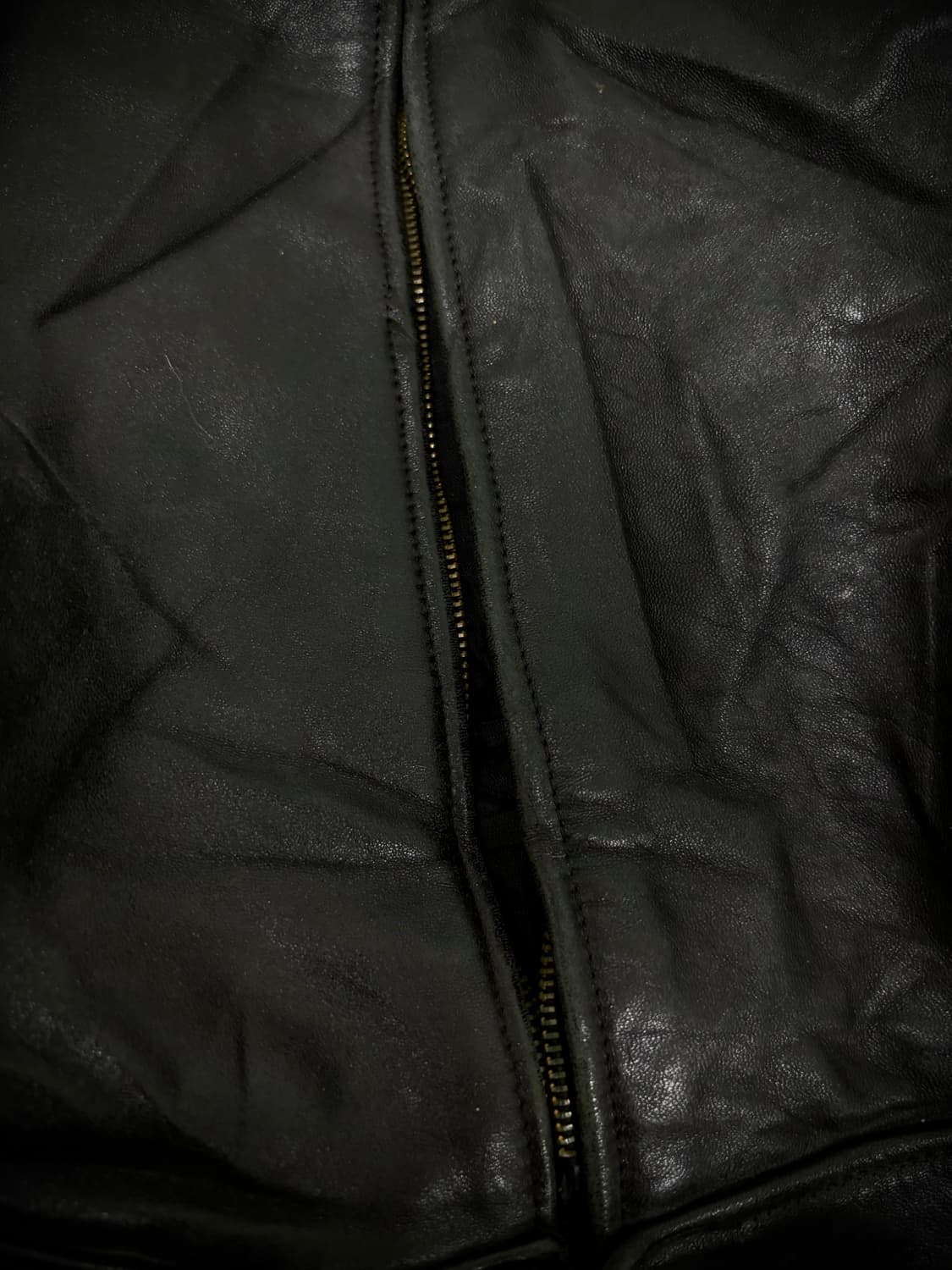 “Vintage” Chic Mood Zipper Detail Leathe 상품이미지3