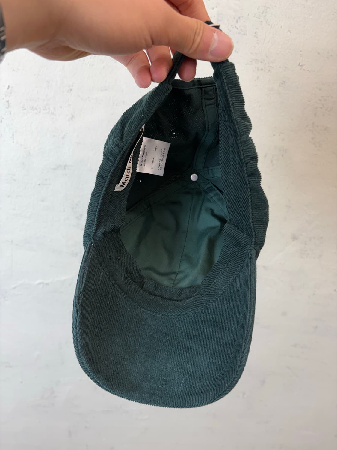 마르디메크르디 코듀로이 볼캡 그린 상품이미지5