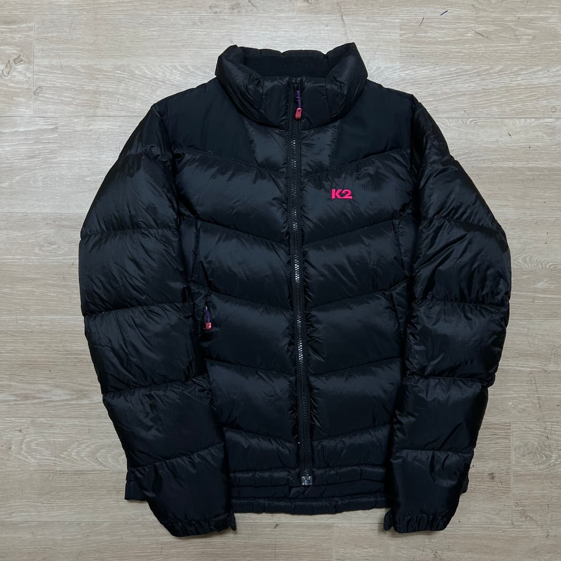 K2 아웃도어 남여공용 구스다운 경량패딩 점퍼 [블랙] S/90 상품이미지1