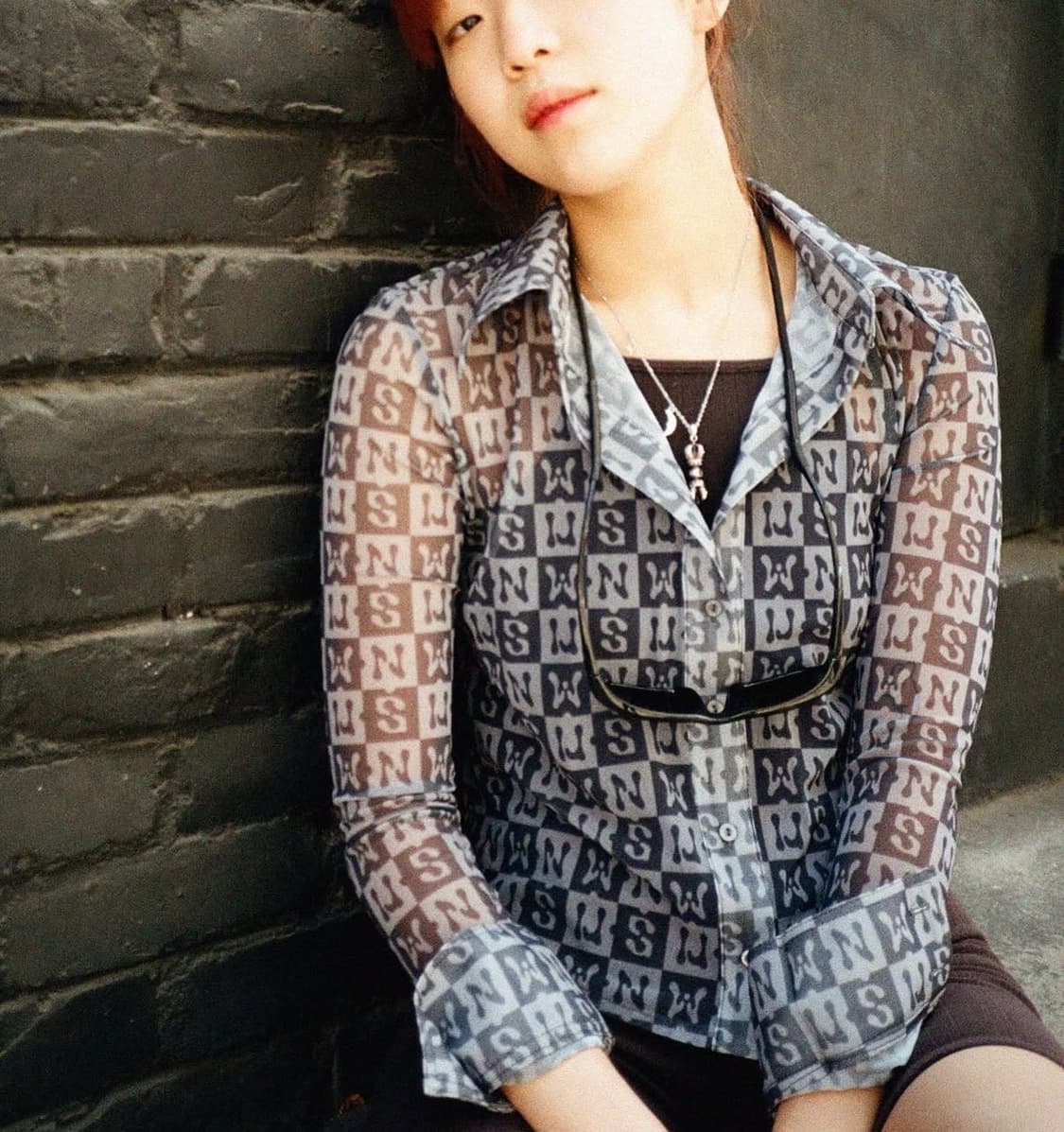 whynotus mesh crop shirts 상품이미지1