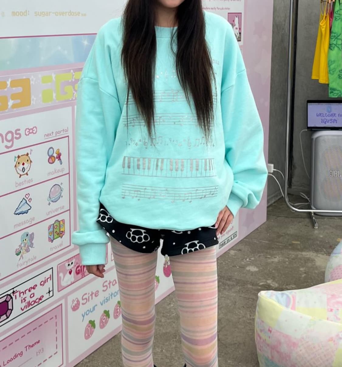 IGUSA 피아노 스웨트셔츠 상품이미지4