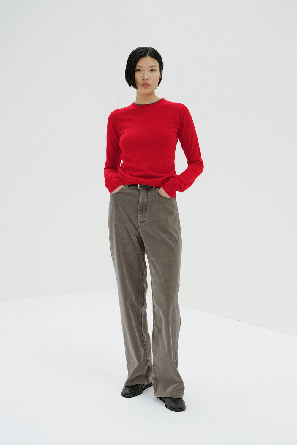 오라리 코듀로이 PIGMENT DYED FINX CORDUROY WIDE 상품이미지2