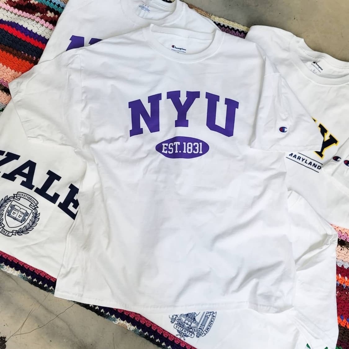 챔피언 NYU 티셔츠 상품이미지1