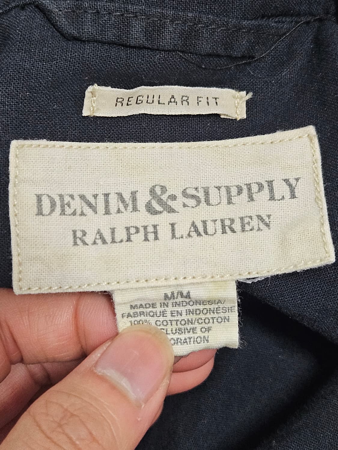 데님 서플라이 네이비 페이딩 셔츠 상품이미지3