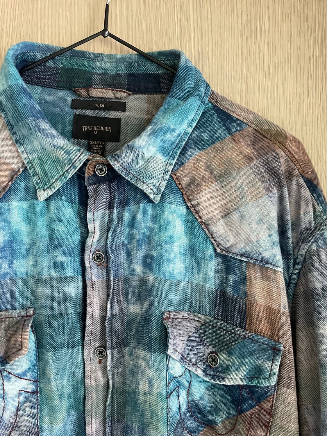 트루 릴리전 웨스턴 펑크 체크 셔츠 상품이미지2